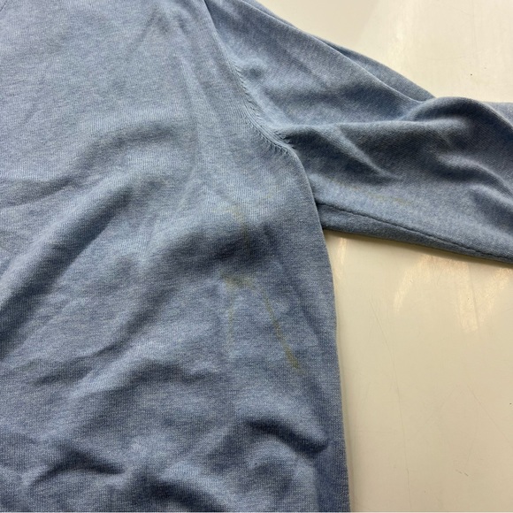 Tommy Hilfiger men’s blue V Neck crewneck L L47-47 - Picture 6 of 8